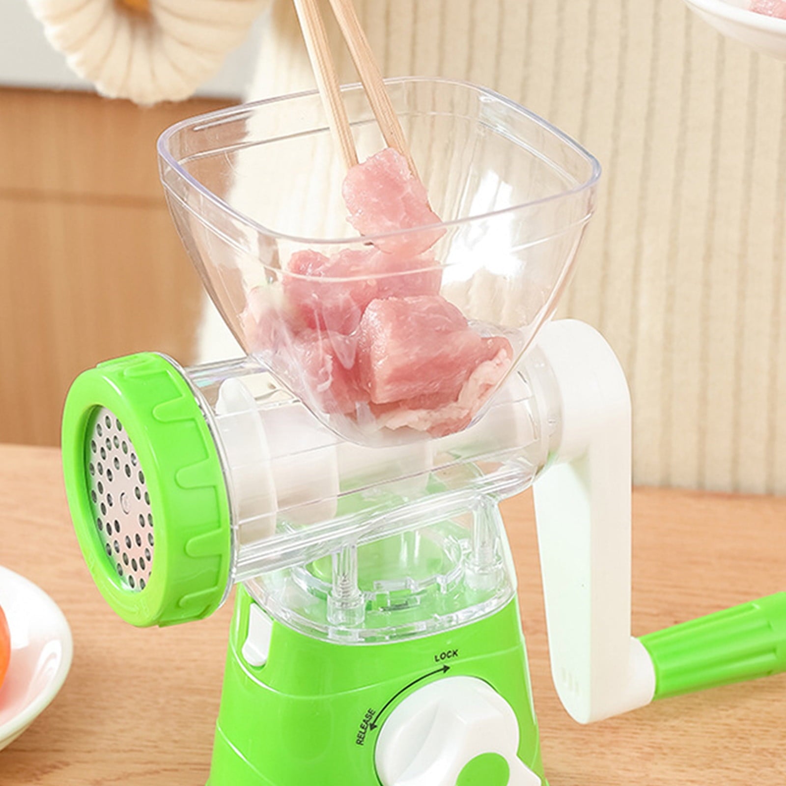 Manual Meat Grinder and Mincer | 3-in-1 Hand Crank Sausage Stuffer with Stainless Steel Blades | Kitchen Tool for Gri... - Image 6