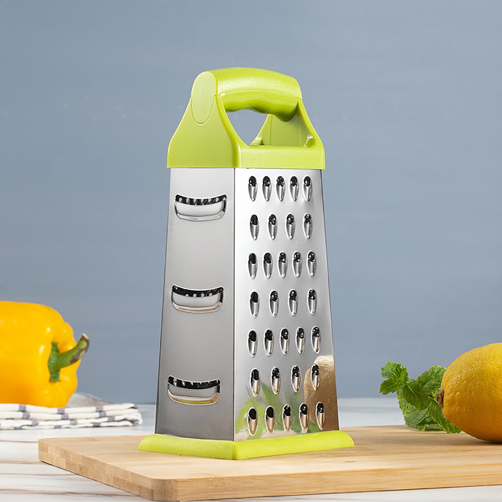 8 Inch Four Sided Vertical Stainless Steel Fruit and Vegetable Shredder Tool, Kitchen Slicer Chopper Grater Cutter fo... - Image 6