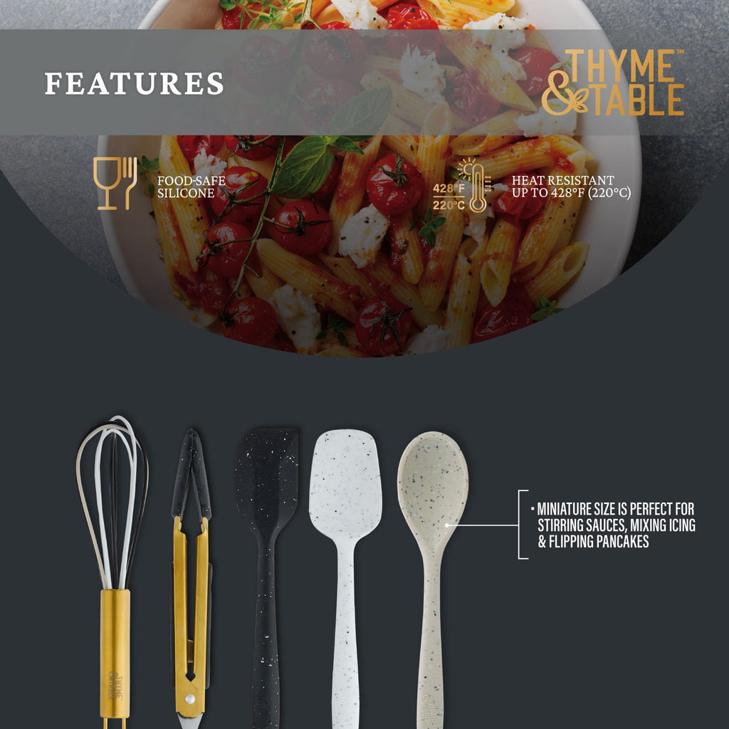 5-Piece Silicone Mini Kitchen Utensil Set - Image 5