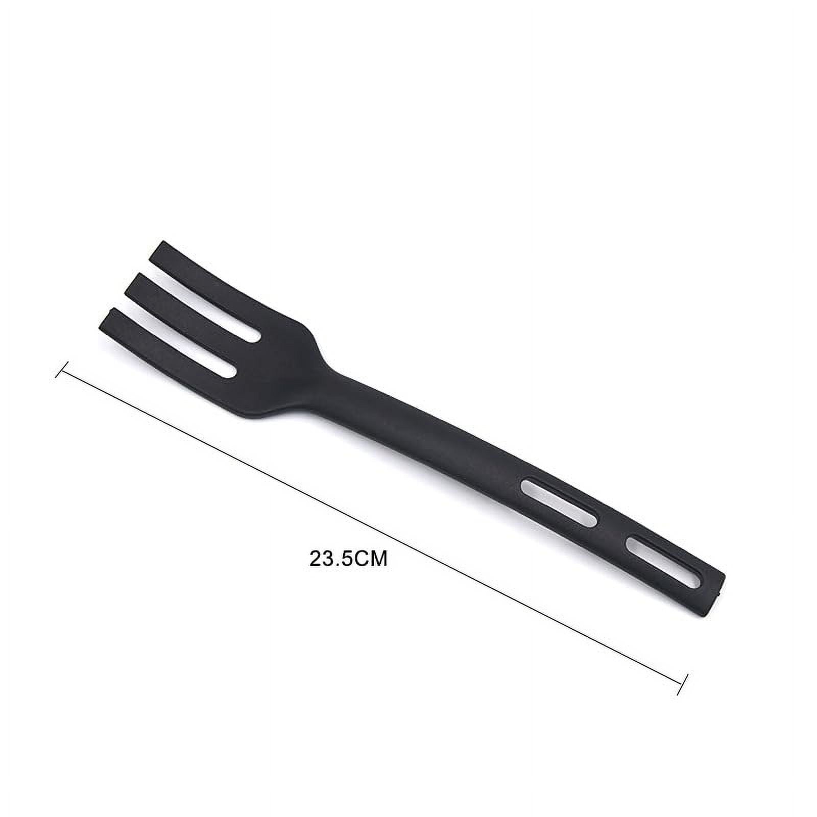3 PCS Anti-Scratch Nylon Kitchen Utensils Set, Kitchen Cooking Tools Mini Nylon Kitchen Utensils Set Slotted Turner Solid Spoon Fork Childre - Image 3