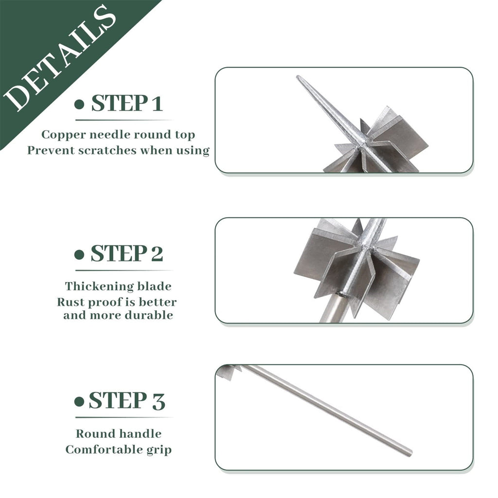 Stainless Steel Vegetable Cutter -Purpose Onion Scallion Garlic Chopper Slicer for Kitchen Food Prep Efficient Tool - Image 3