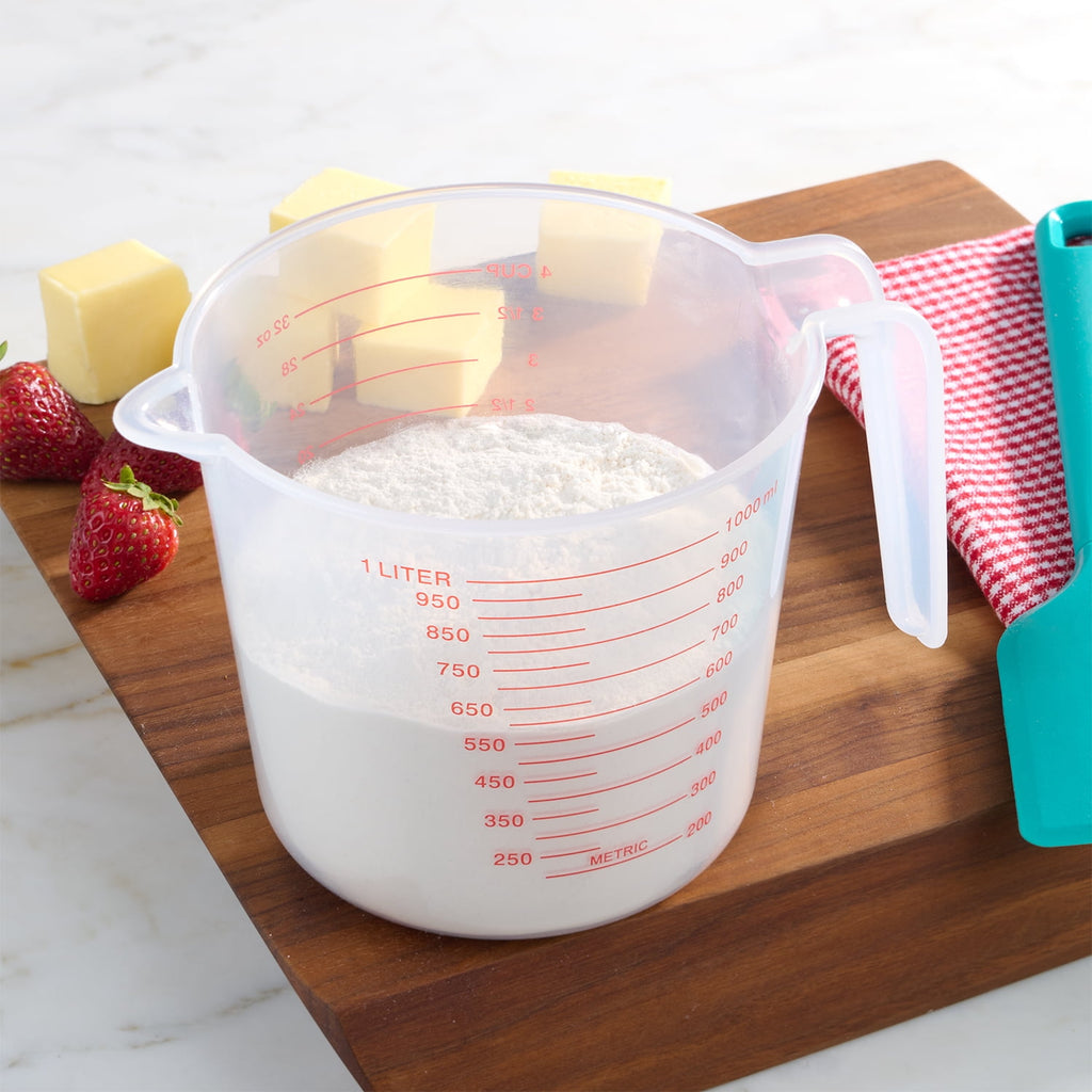 Mainstays 4 Cup PP Plastic Measuring Cup, 32 oz, Clear - Image 5