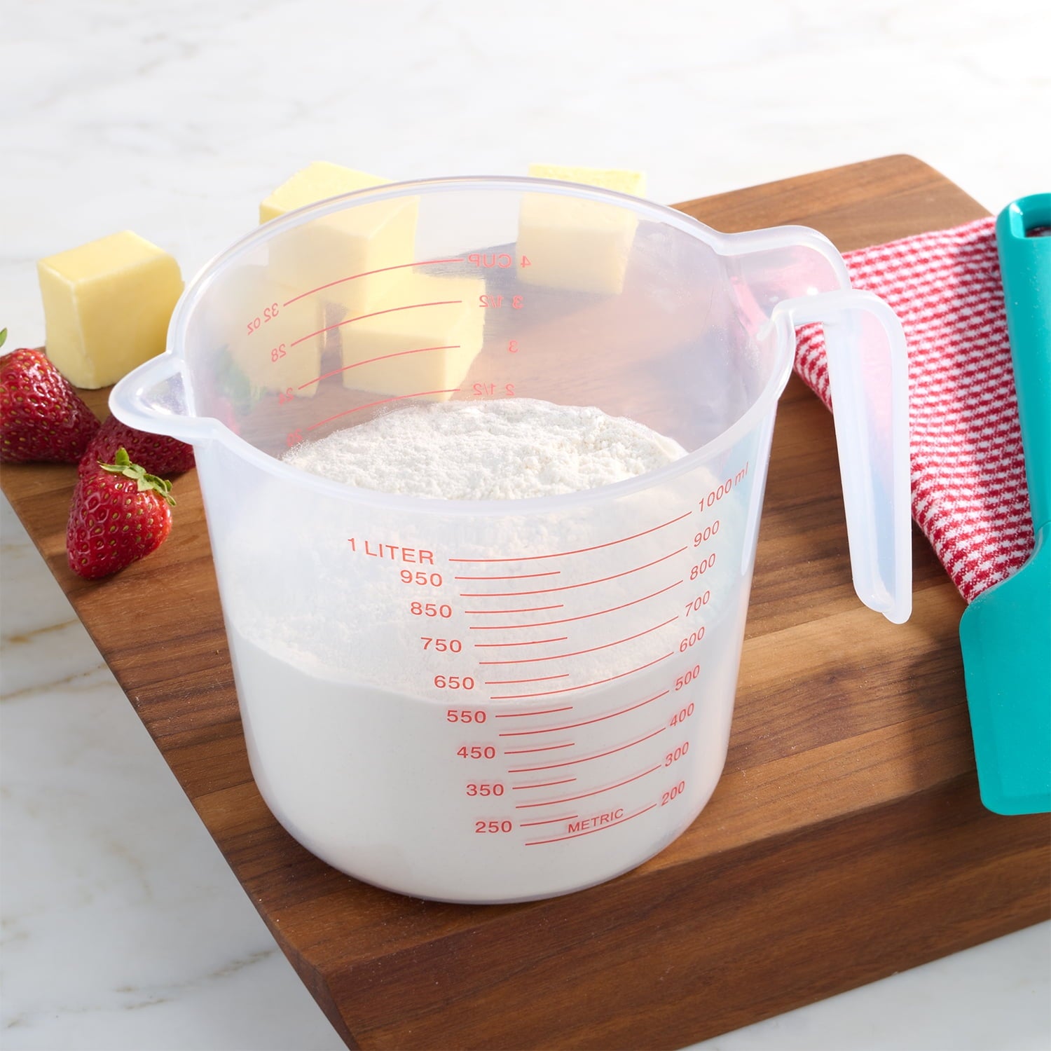 Mainstays 4 Cup PP Plastic Measuring Cup, 32 oz, Clear - Image 5