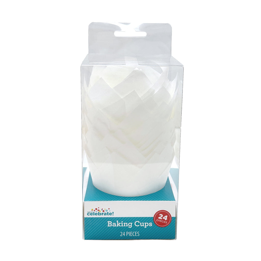 White Tulip Baking Cups, 24 Count, by Way To Celebrate - Image 5