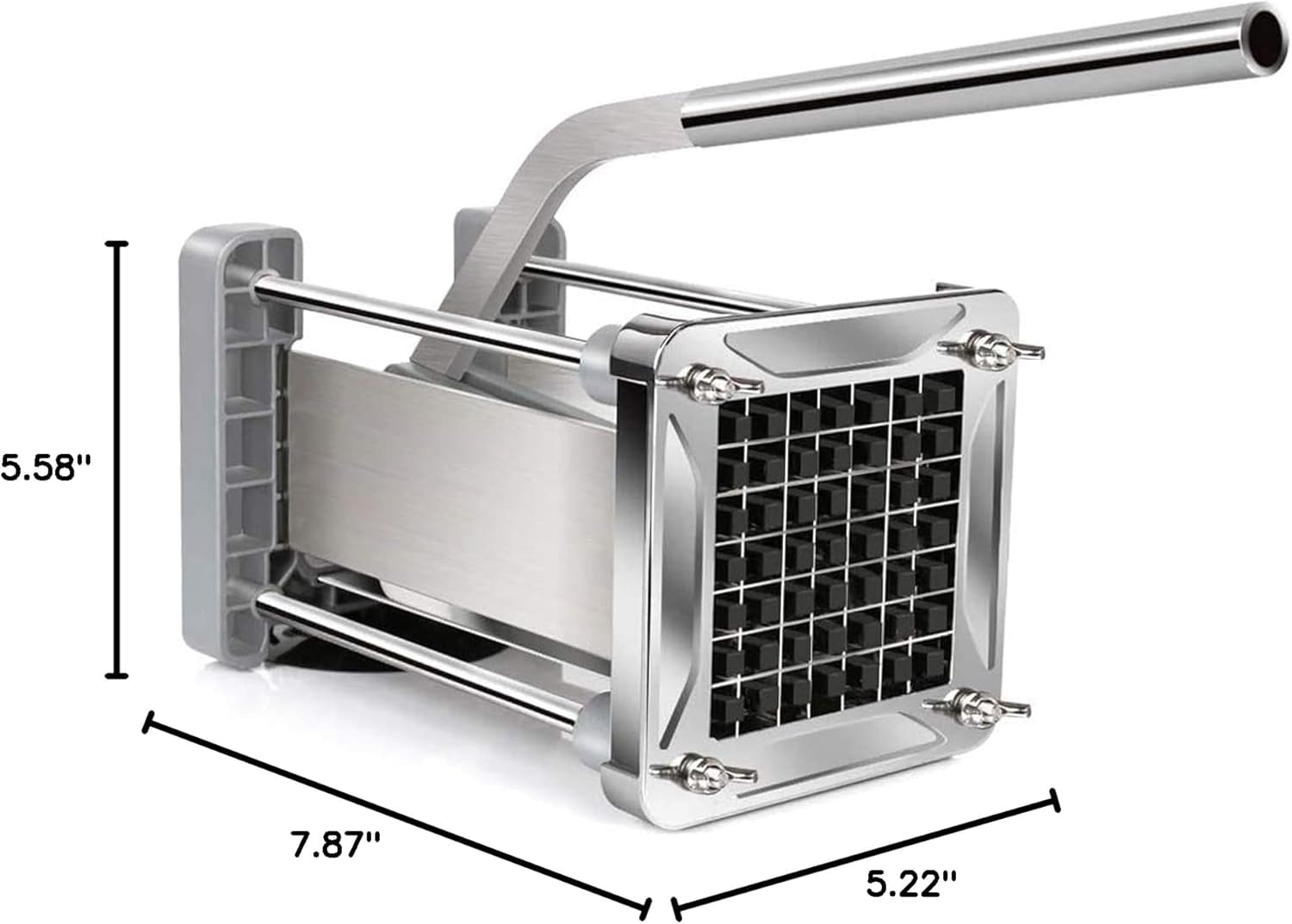 French Fry Cutter for Potatoes, Stainless Steel Professional Potato Cutter with 1/2inch Blade - Image 5