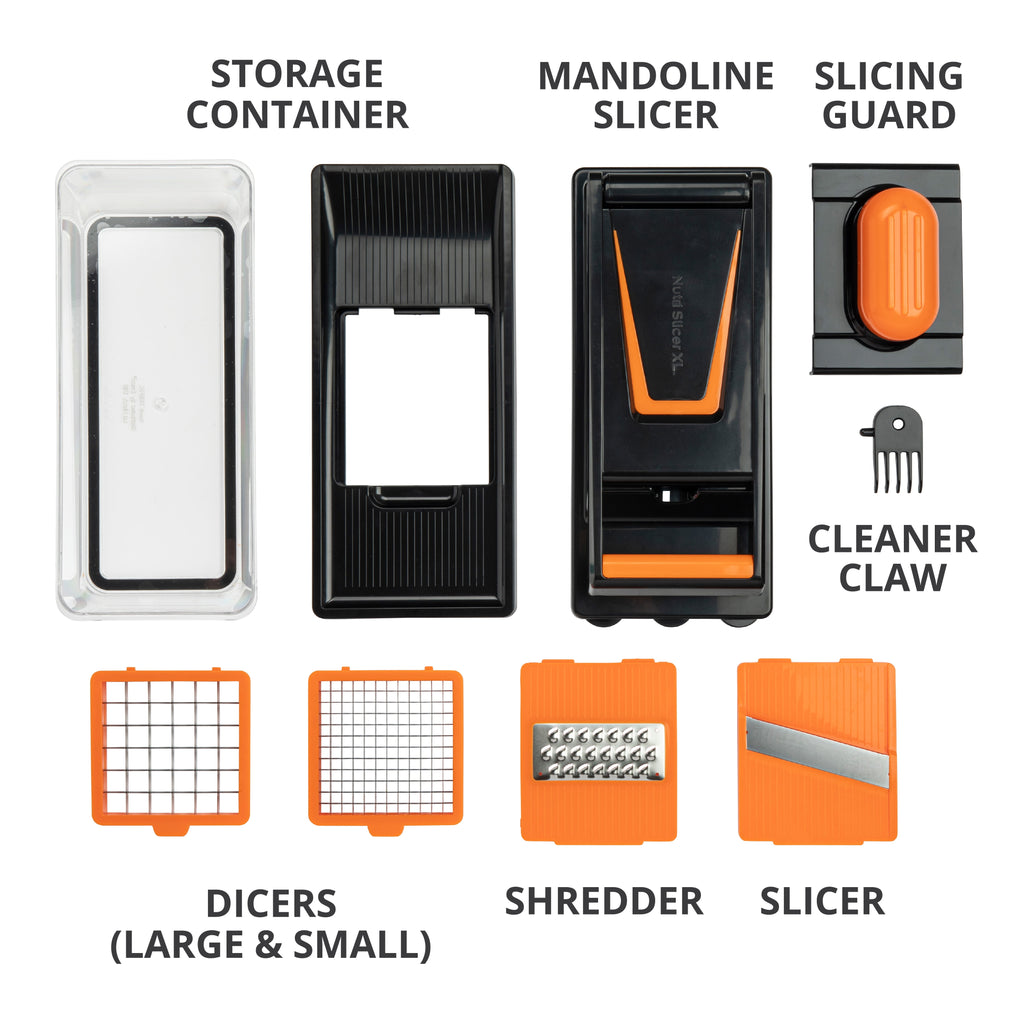 Madoline Slicer Vegetable Chopper Cheese Grater Kitchen Food Dicer Veggie Potato Cutter 4 Blades Black - Image 2