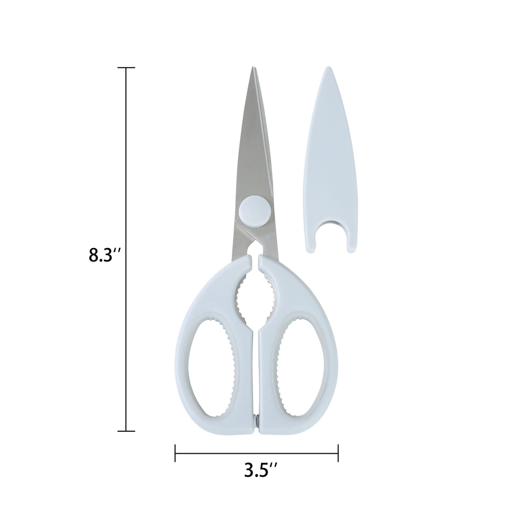 Kitchen Utility Shears with Sheath, Stainless Steel and Plastic - Image 4