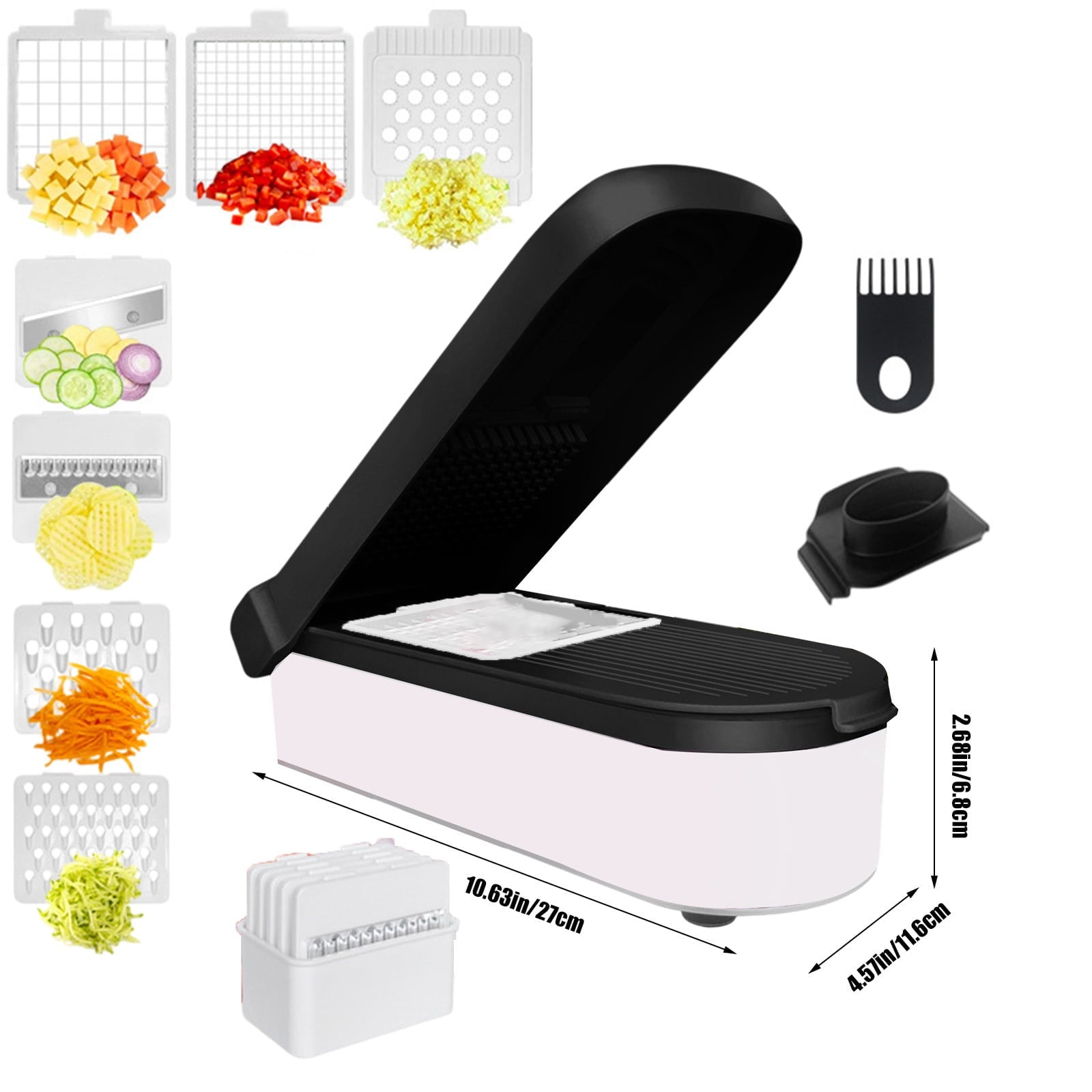 Multifunctional Grater, Vegetable Chopper With Container, Efficient Food Prep Tool, Kitchen Essentials, Home Cooks - Image 4