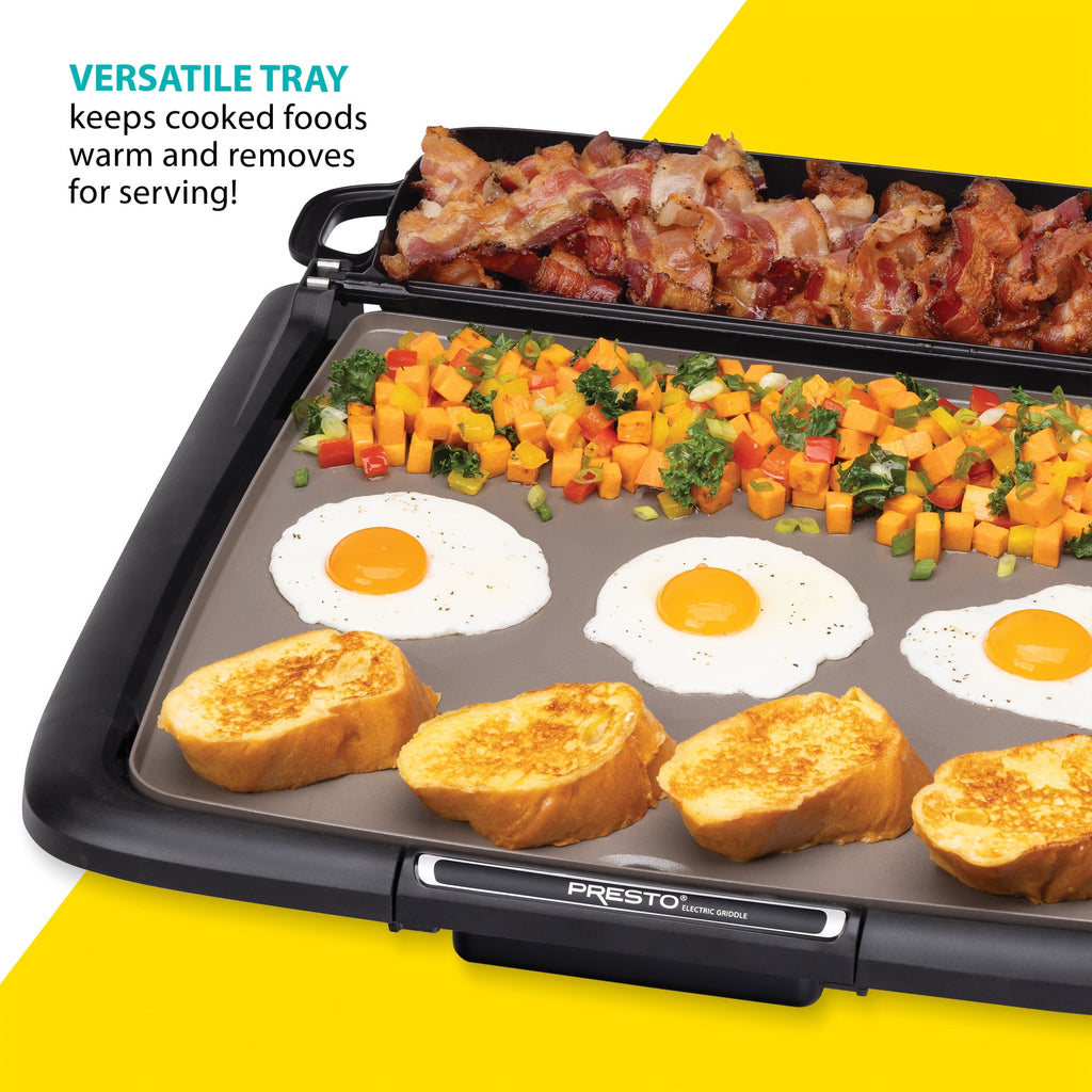 Ceramic Electric Griddle/Warmer Plus, Black 07024 - Image 3