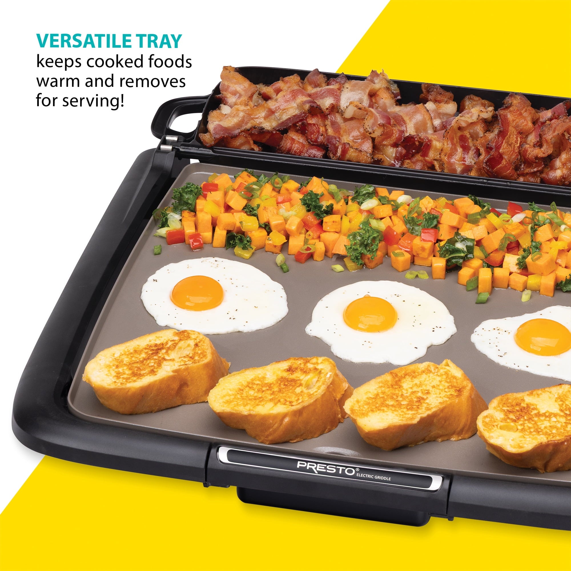 Ceramic Electric Griddle/Warmer Plus, Black 07024 - Image 3
