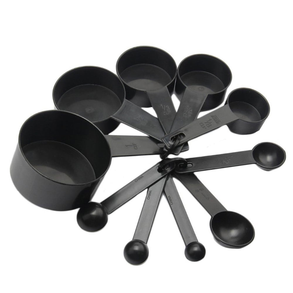 10-Piece Plastic Measuring Cups and Spoons Set - Baking & Cooking Tools with Exact Measurements (1/8 Cup to 1 Cup, 1/... - Image 5