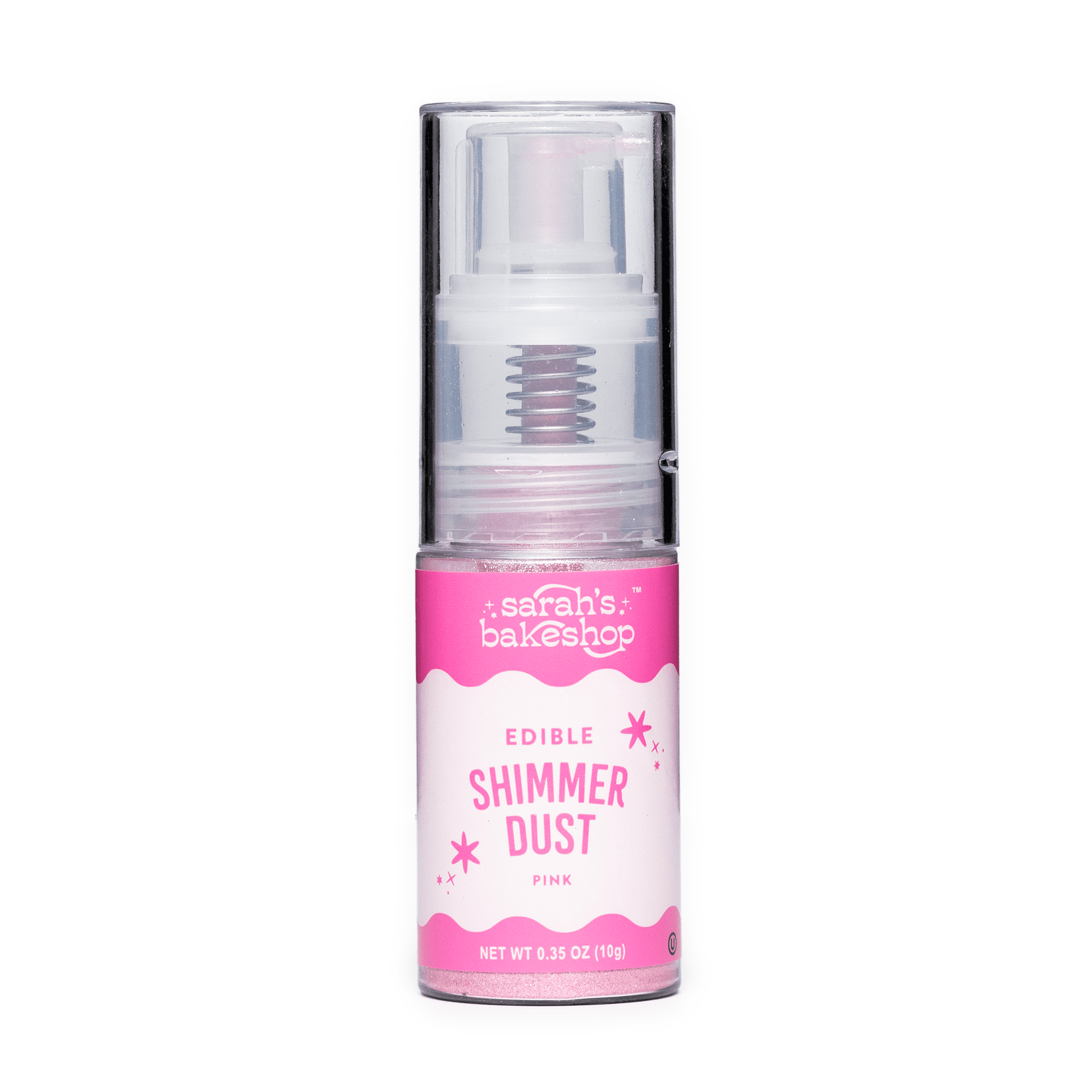 Sarah's Bakeshop Edible Shimmer Dust Pump Pink 0.35oz - Image 3