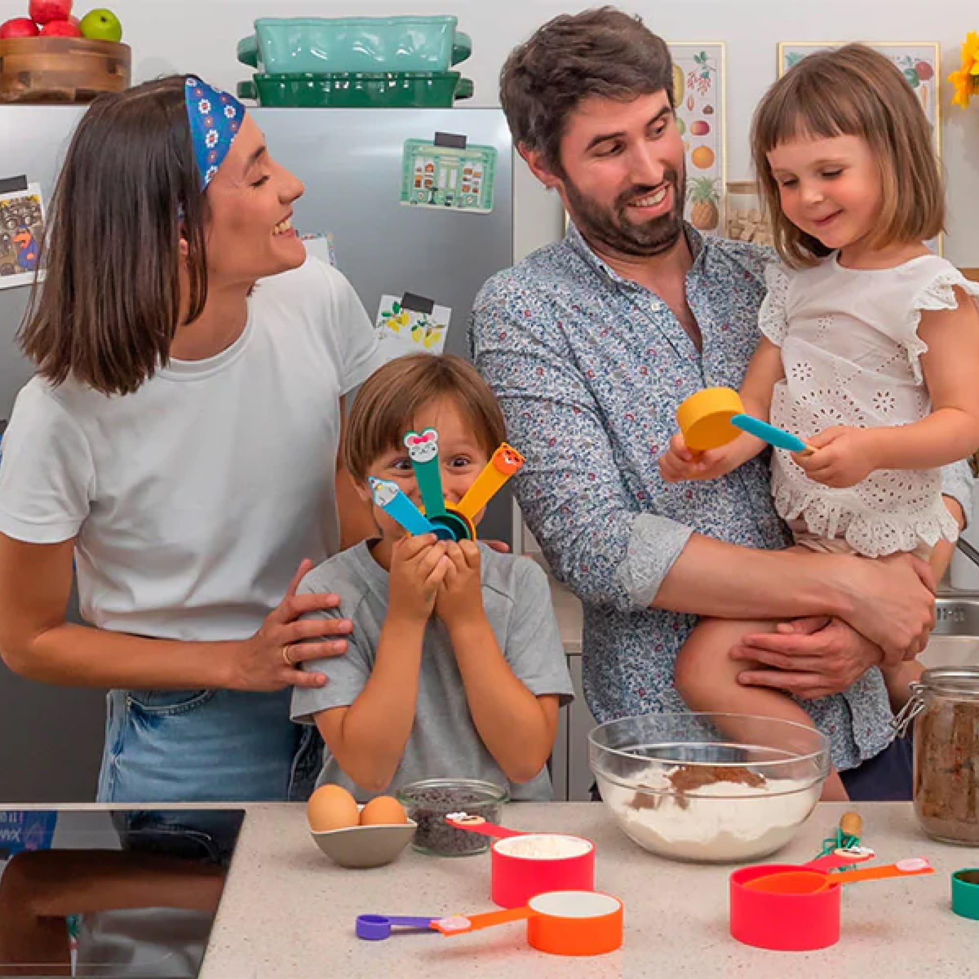 Chefclub Kids Cooking 5-Piece Utensils Set Heat Resistant Non Stick Silicone for Kids and Beginner Cooking, Kitchen & Cookware Gadgets - Coo - Image 5