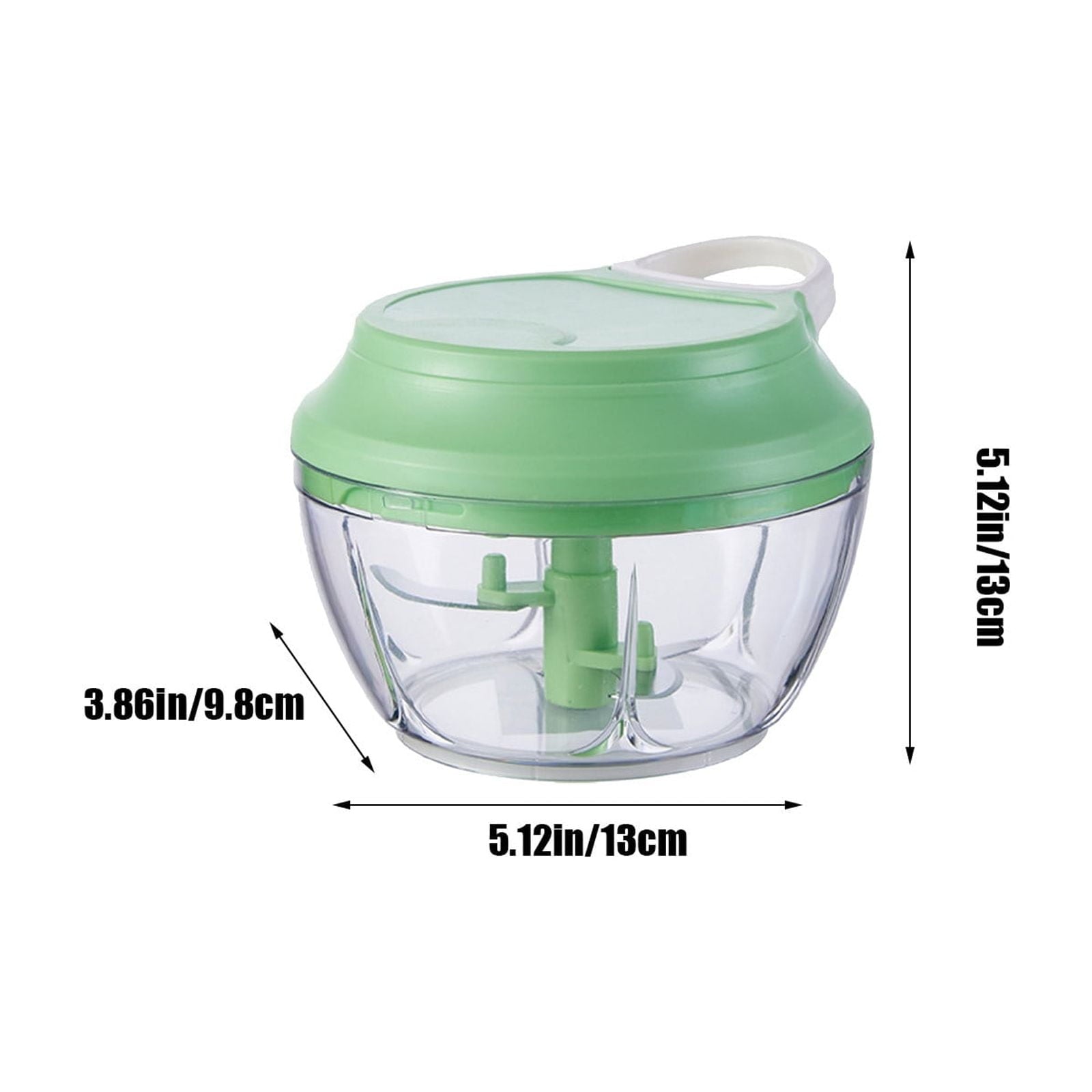 Manual Garlic Chopper Pull String Garlic Masher Kitchen Gadget Multifunction Garlic Crusher Slicer Easy Clean Portabl... - Image 3