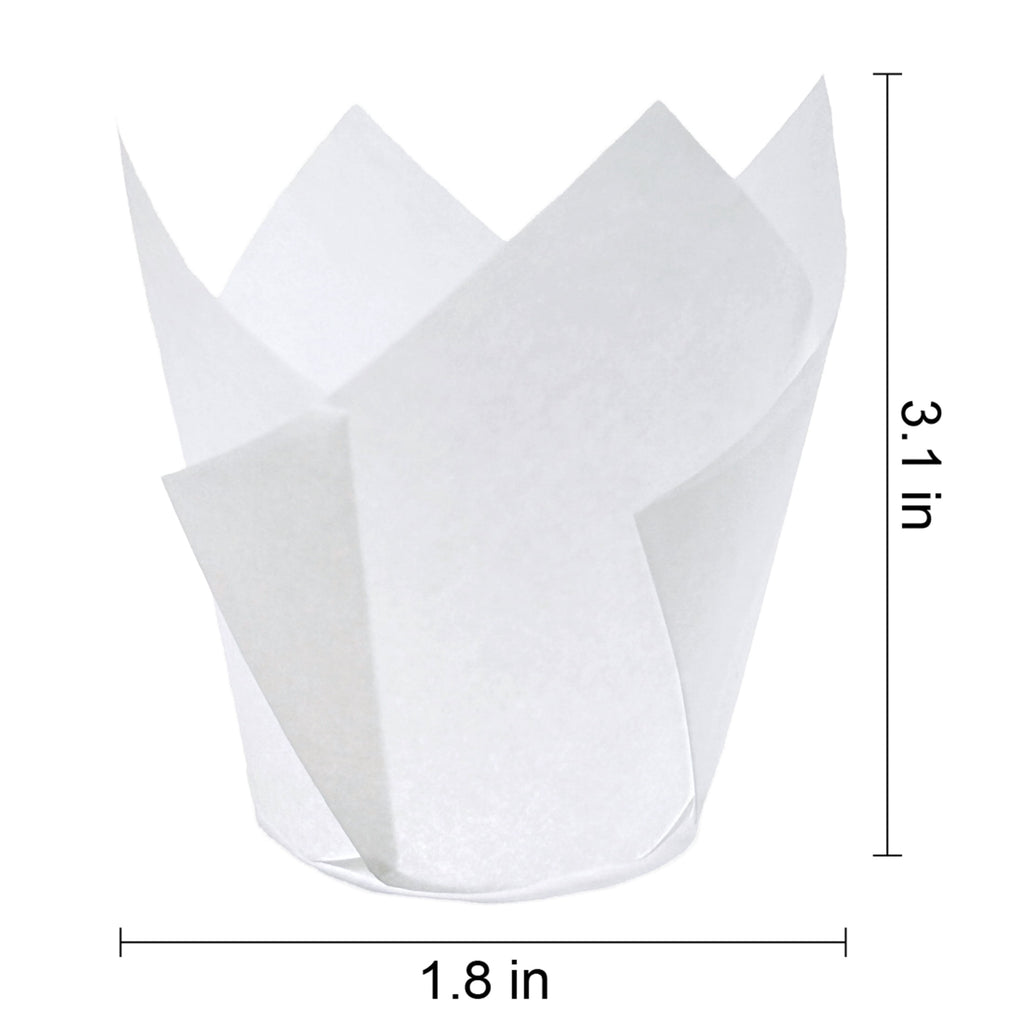 White Tulip Baking Cups, 24 Count, by Way To Celebrate - Image 3