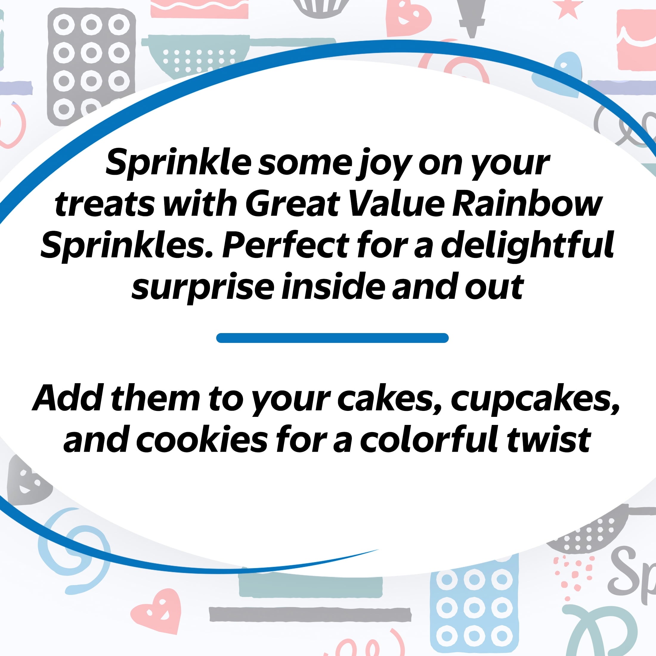 Great Value Rainbow Decorating Sprinkles, 2.7 oz - Image 4