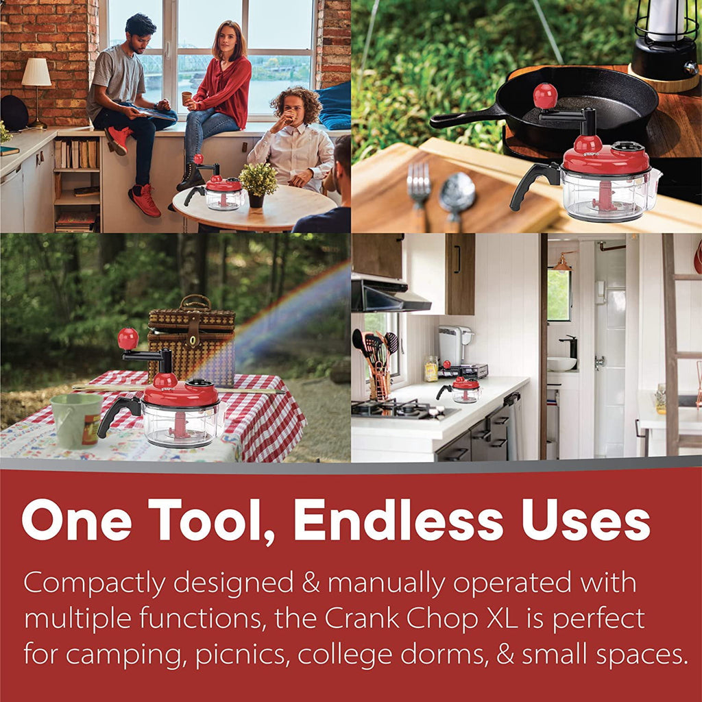 The Crank Chop Food Chopper and Processor XL, The Best Vegetable Chopper for Homemade Salsa and Dicing Ingredients Pe... - Image 6