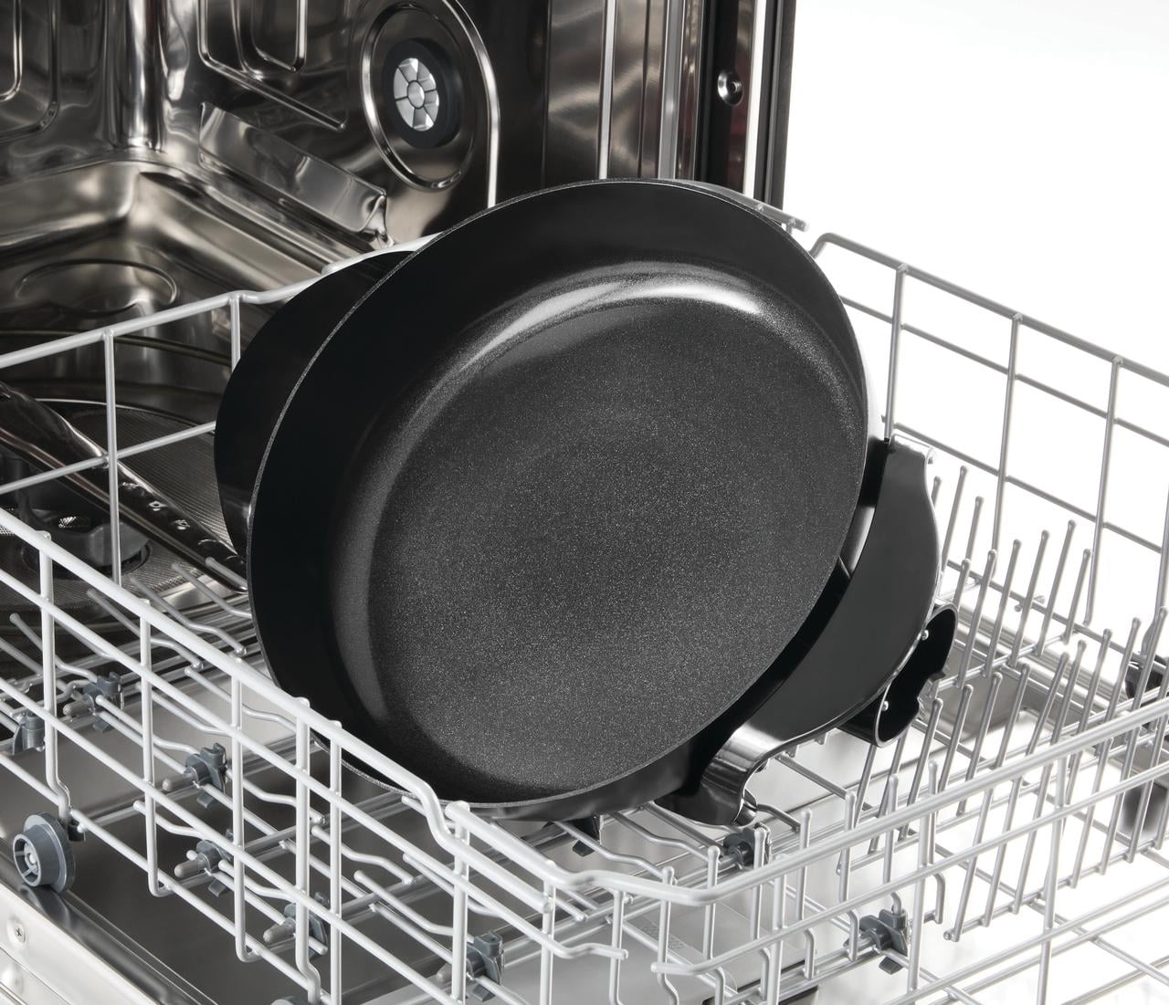 12" Round Ceramic Skillet, Black,Nonstick, 1200W, Removable Temp Control, Dishwasher Safe - Image 6