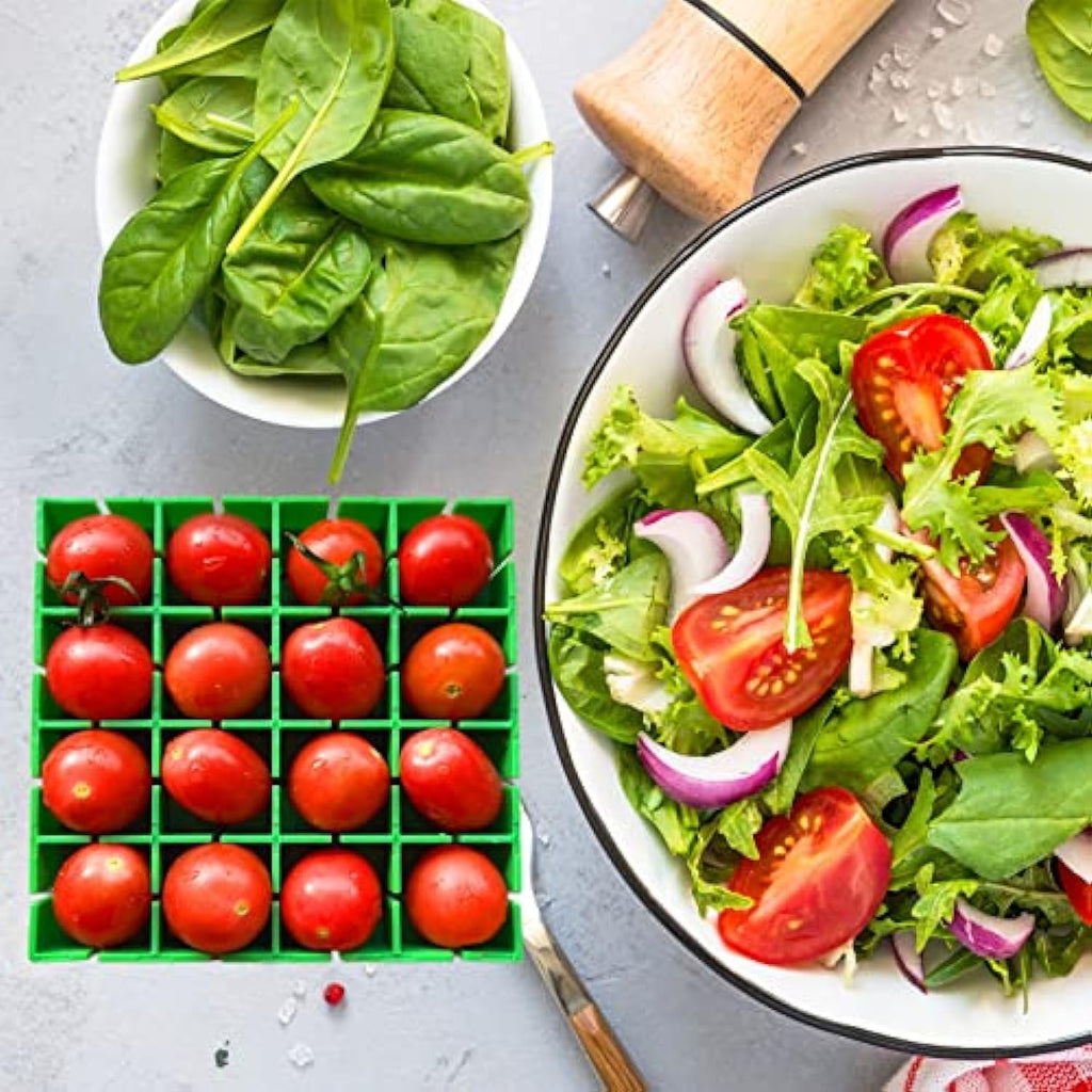 Grape Cutter Slicer Multifunction Fruit Cutter, 16 Grid Tomato Grape Slicer Halves Quarters, Food Grade Dishwasher Safe, Kitchen Fruit Prep - Image 4