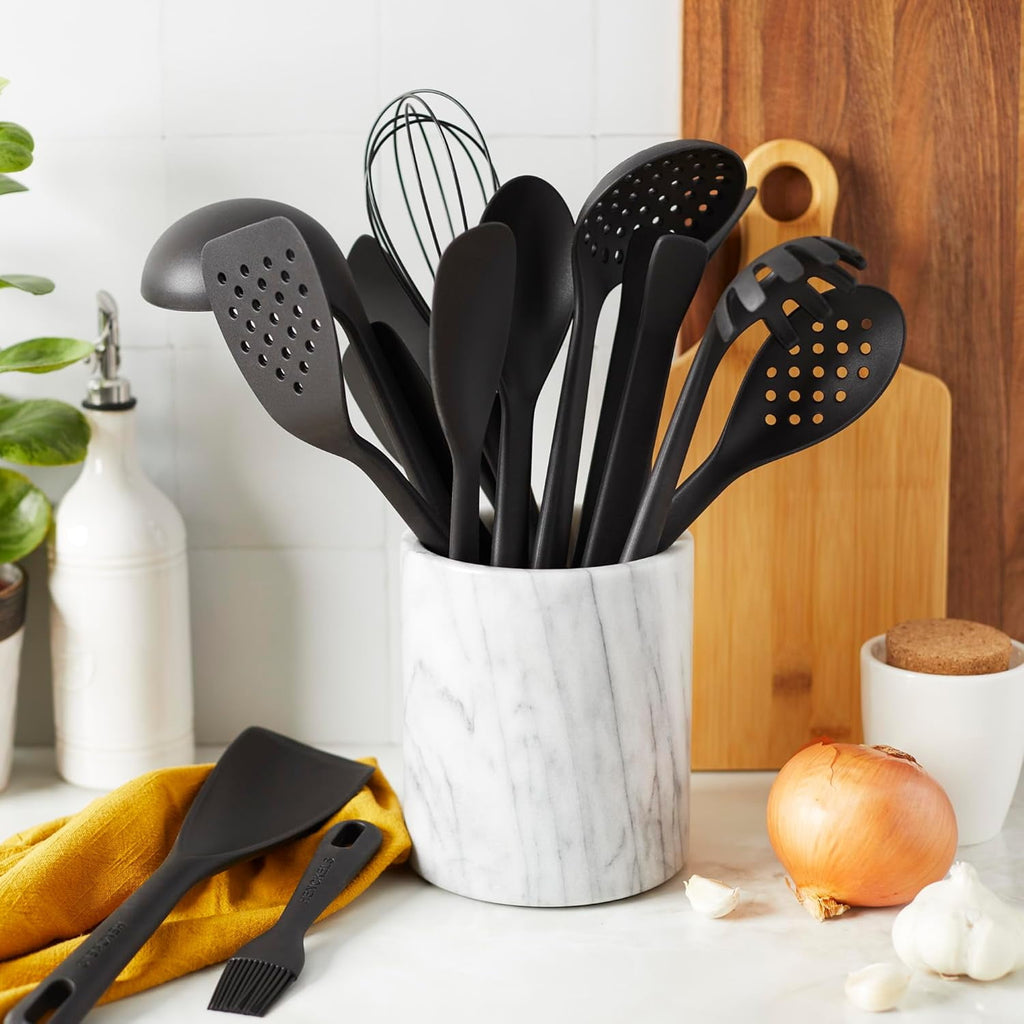 Silicone 4-pc Chef's Cooking Utensil Set - Heat Resistant Non-Stick Safe Kitchen Tools - Image 6