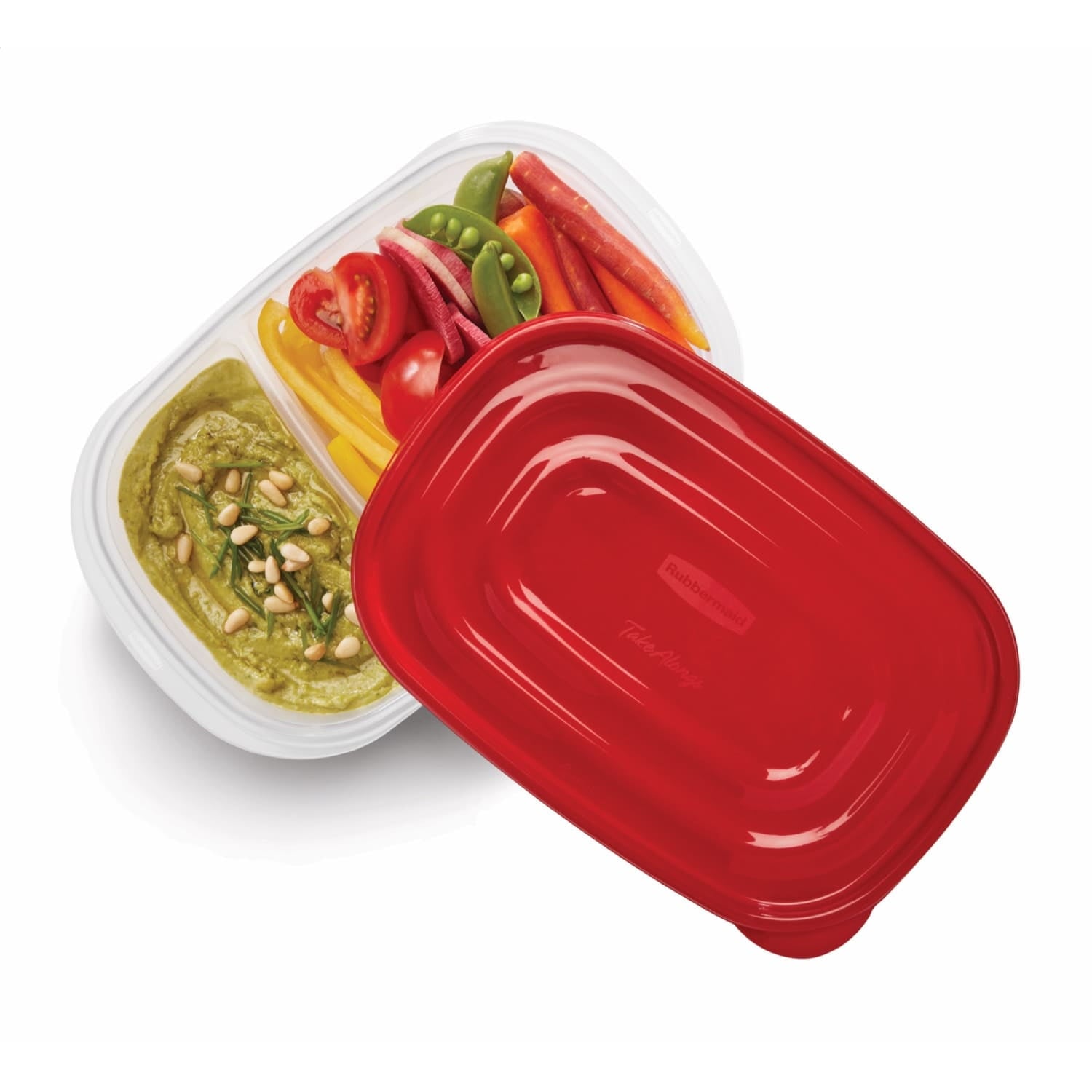 Take alongs Divided Rectangular Food Storage Containers, 3.7 Cup, 3-Pack - Image 4