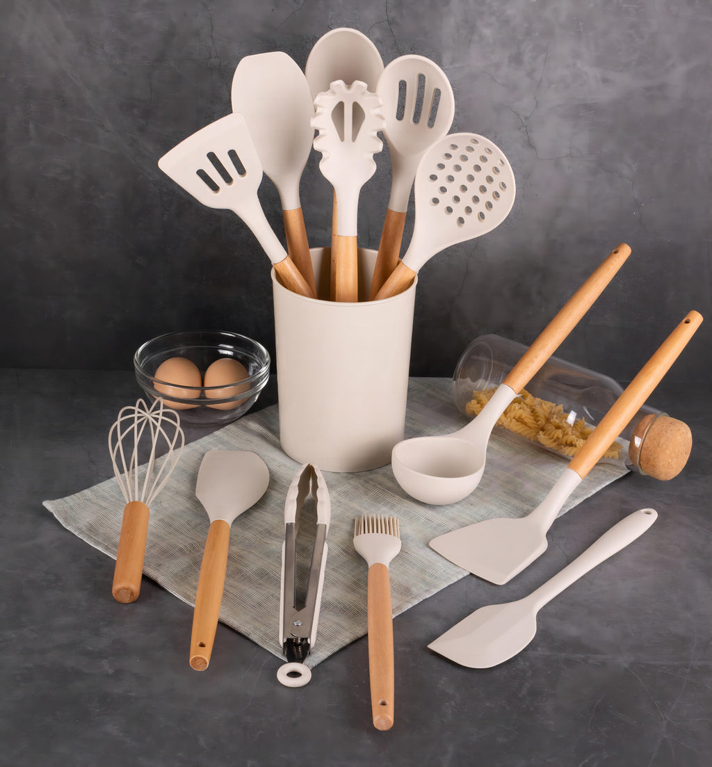 14pcs Cooking Utensil Set with Caddy - Image 6