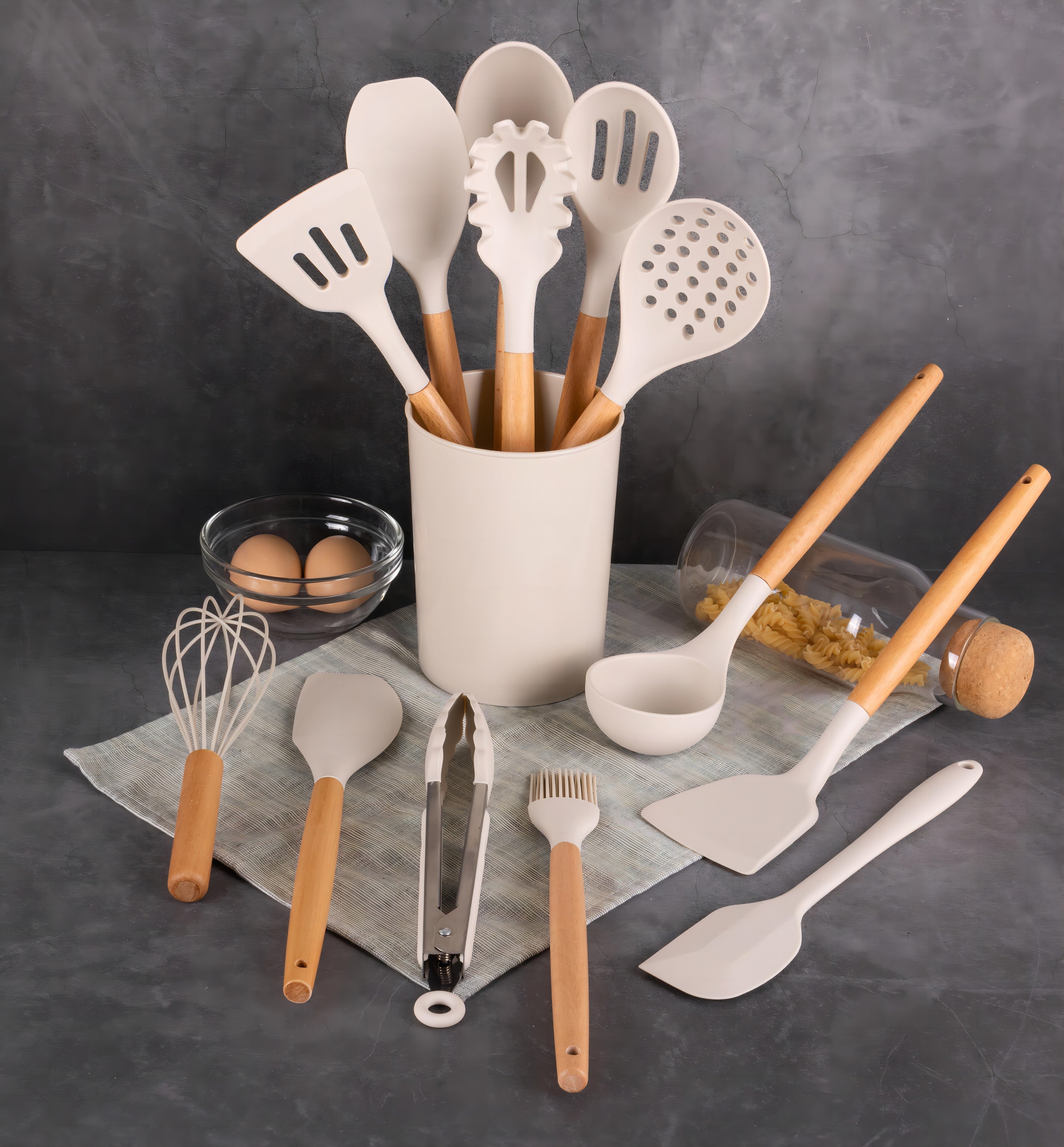 14pcs Cooking Utensil Set with Caddy - Image 6