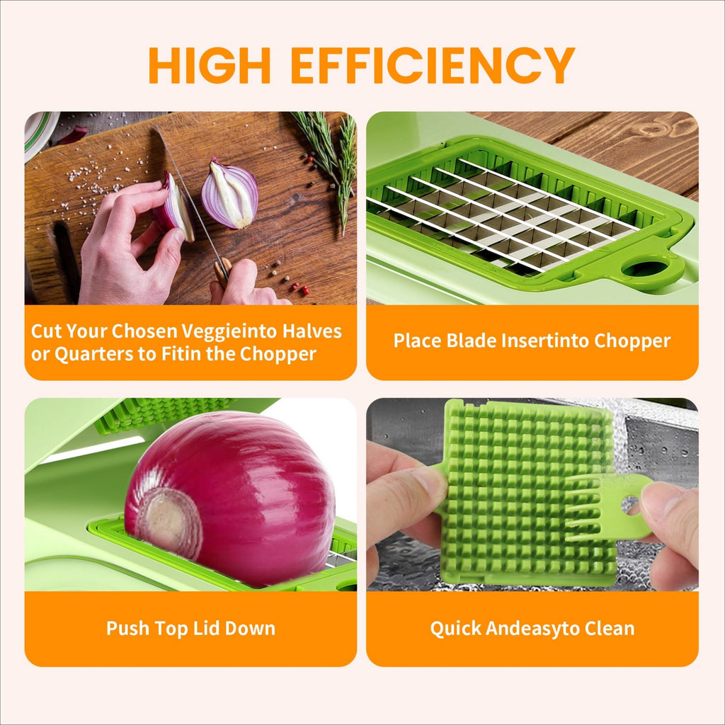 with 8 Blades & Container Mandoline Slicer & Shredder for Potato, Onion, Salad, Essential Kitchen Gadget - Image 4