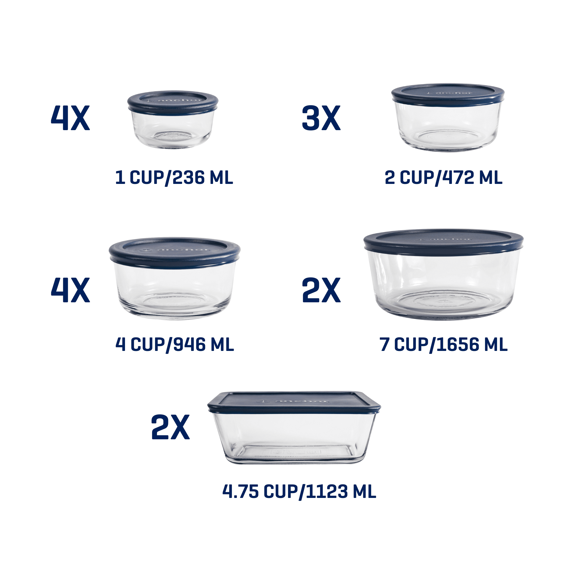 Glass Food Storage Containers with SnugFit Lids, 30 Piece Set - Image 3
