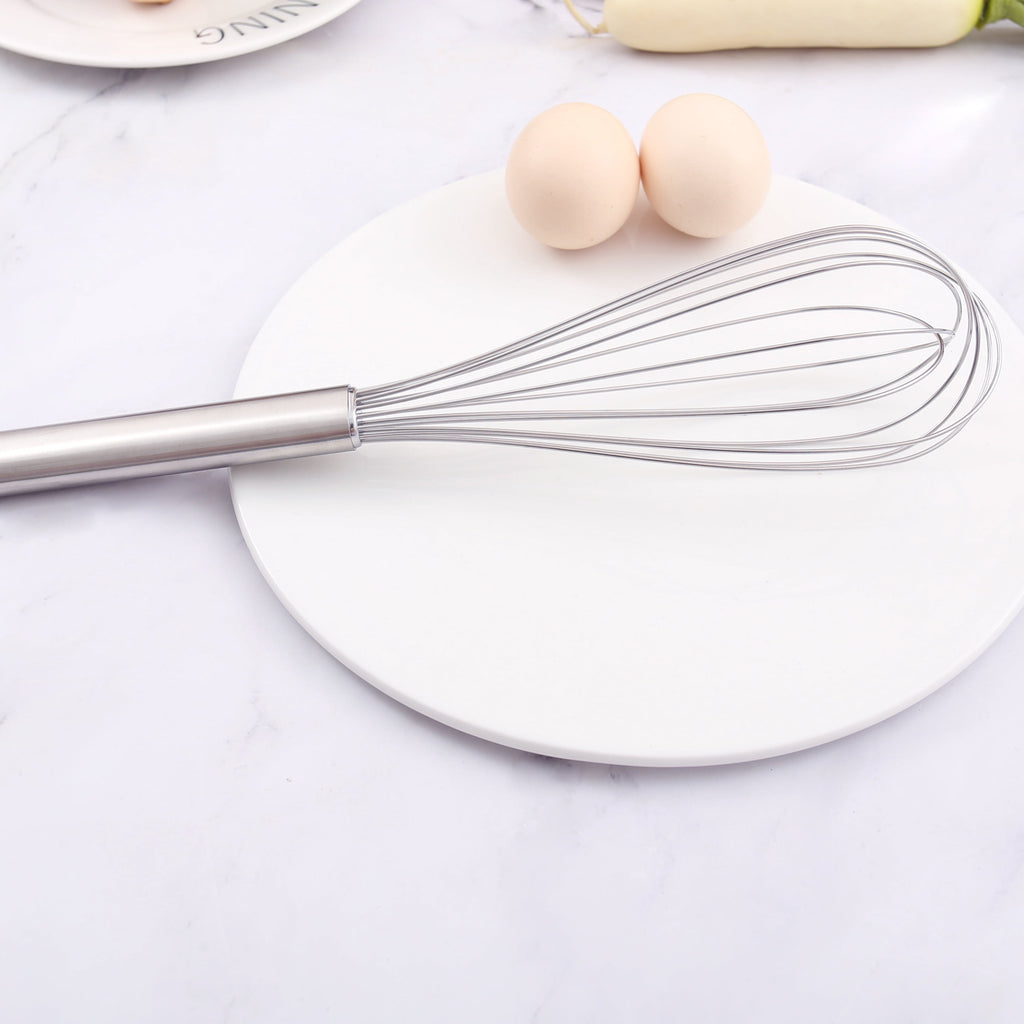 3-Piece 304 Stainless Steel Whisk Set, Cooking Kitchen Tool Kit for Mixing - Image 3