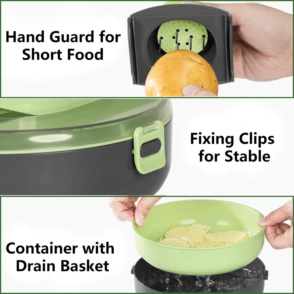 Vegetable Chopper,Multifunctional 14-in-1 Food Choppers Onion Chopper Vegetable Slicer Cutter Dicer Veggie chopper wi... - Image 2