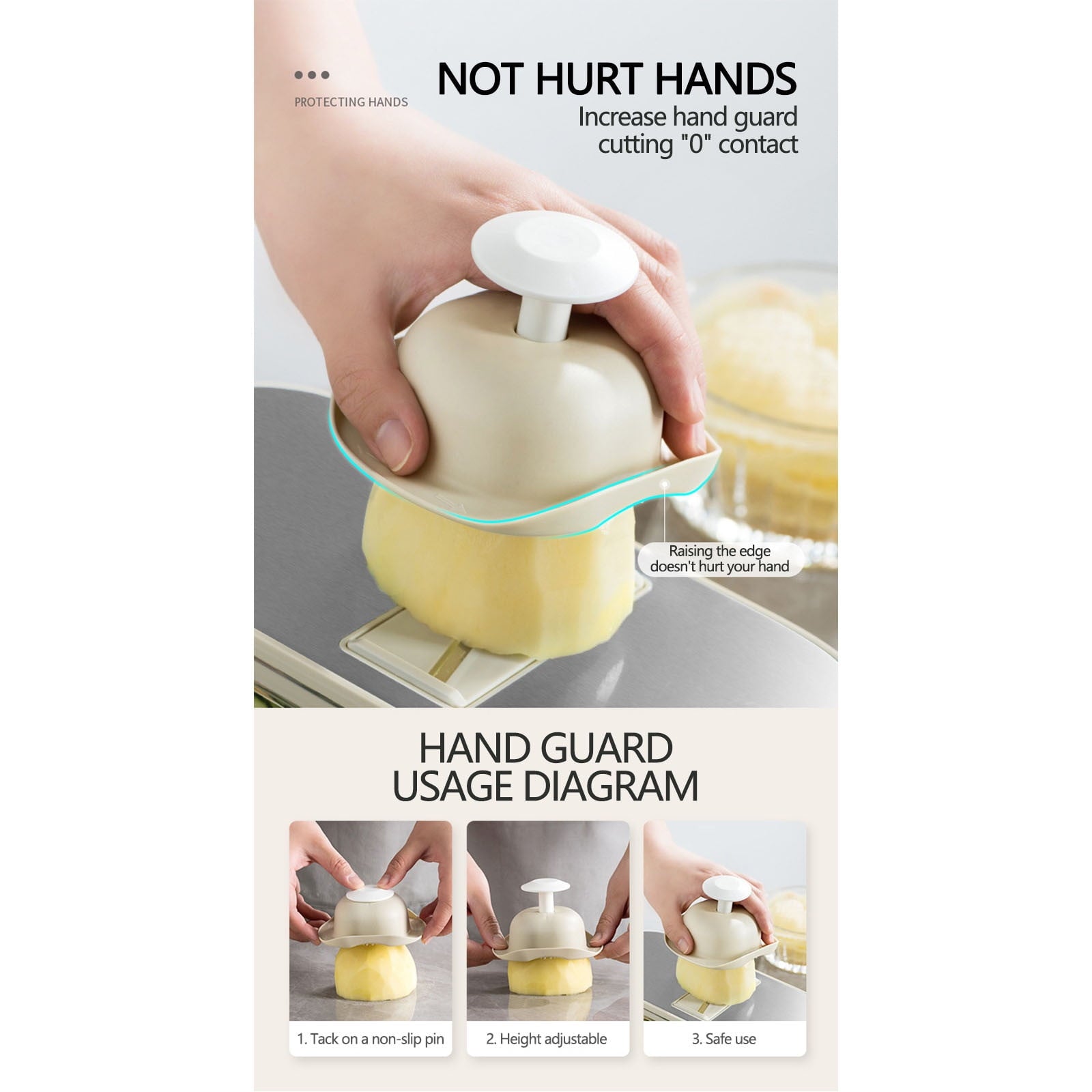 Kitchen Gadgets for Easy Cooking Shredded Radish Julienne Slicer Food Prep Tool Ergonomic Design with Non-Slip Cover ... - Image 3