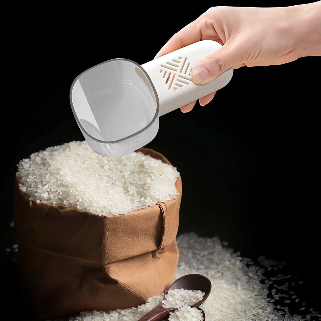 Plastic Measuring Cup with Scale Multi Functional Kitchen Measurement Tool for Rice Flour and Cereals Easy Clean Stac... - Image 2
