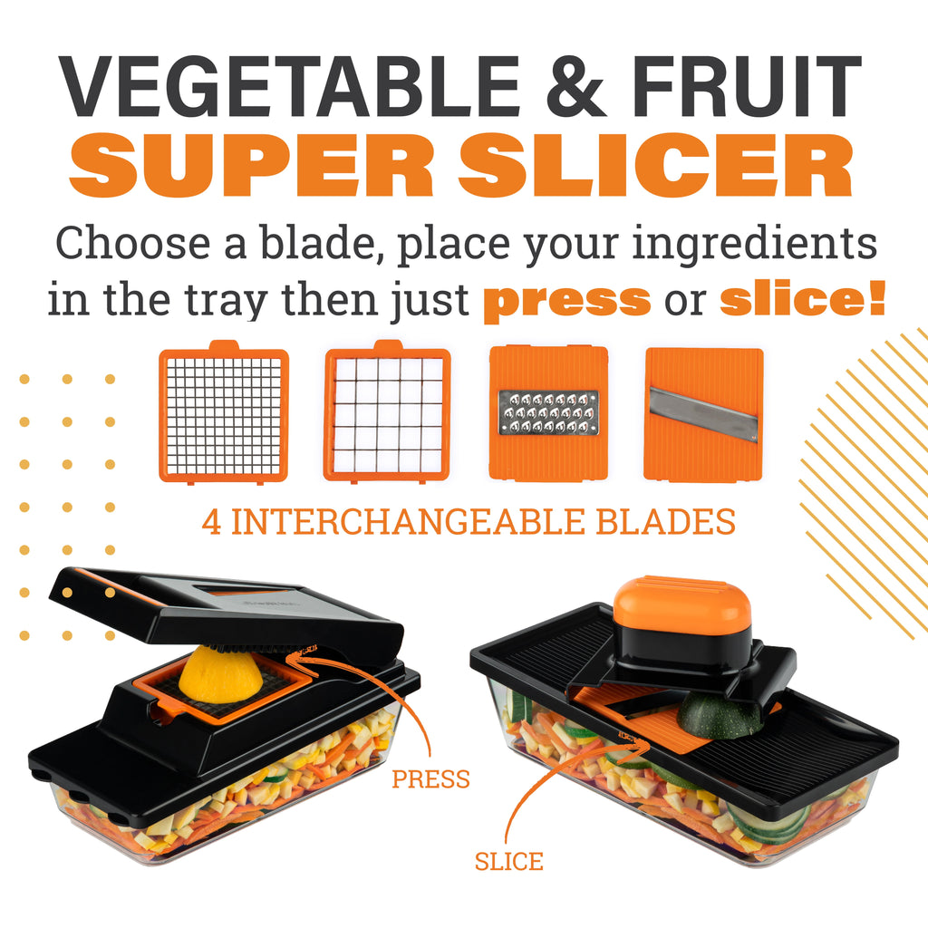 Madoline Slicer Vegetable Chopper Cheese Grater Kitchen Food Dicer Veggie Potato Cutter 4 Blades Black - Image 6