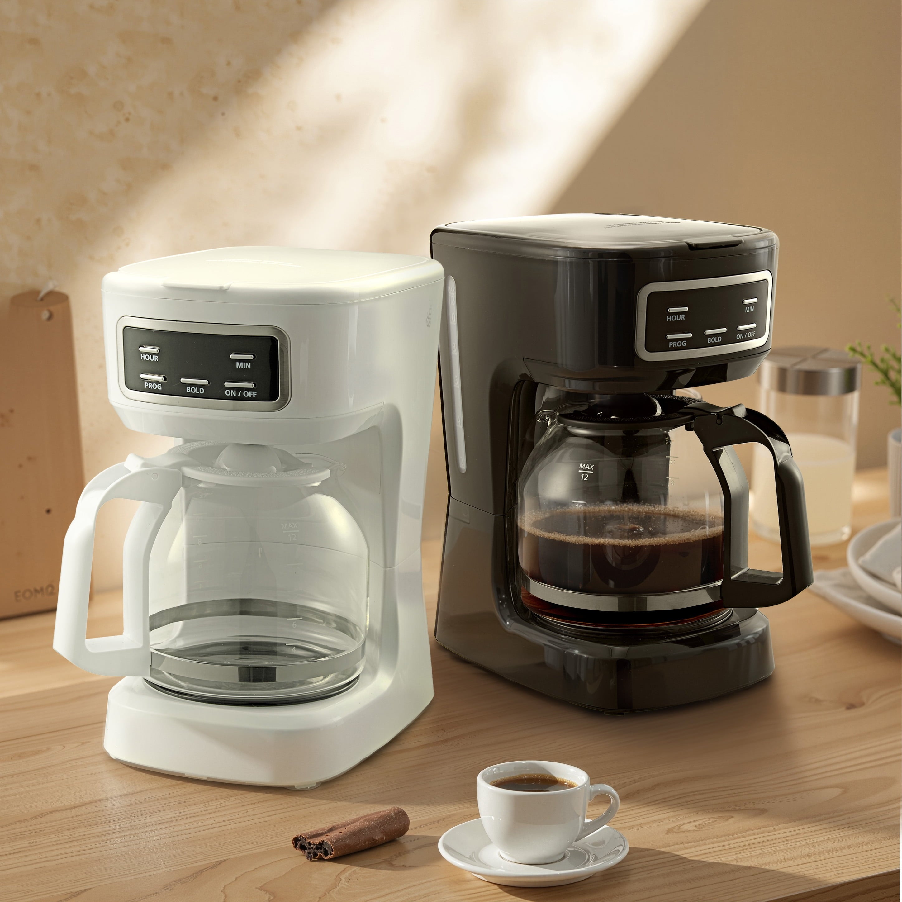12-Cup Black Programmable Drip Coffee Maker - Image 6