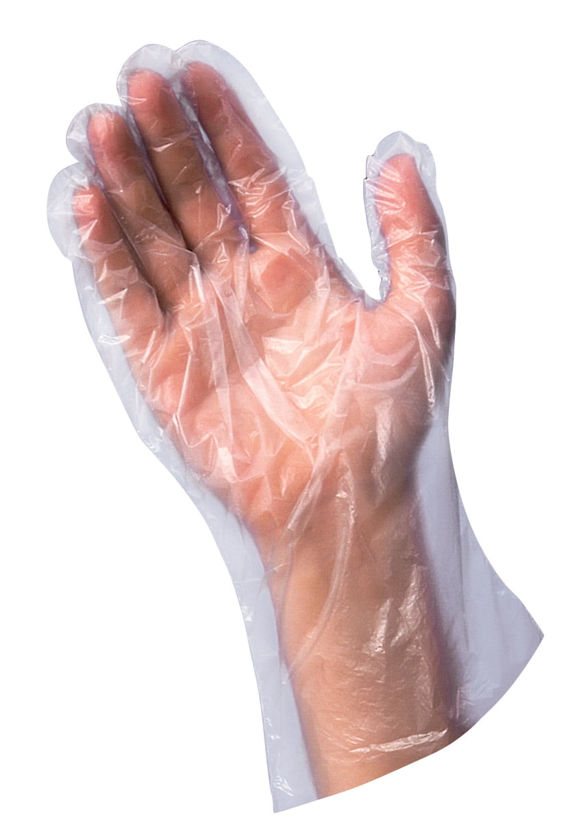 Great Value Disposable Poly Food Gloves, 120-Count, Latex-Free, One Size Fits Most - Image 4