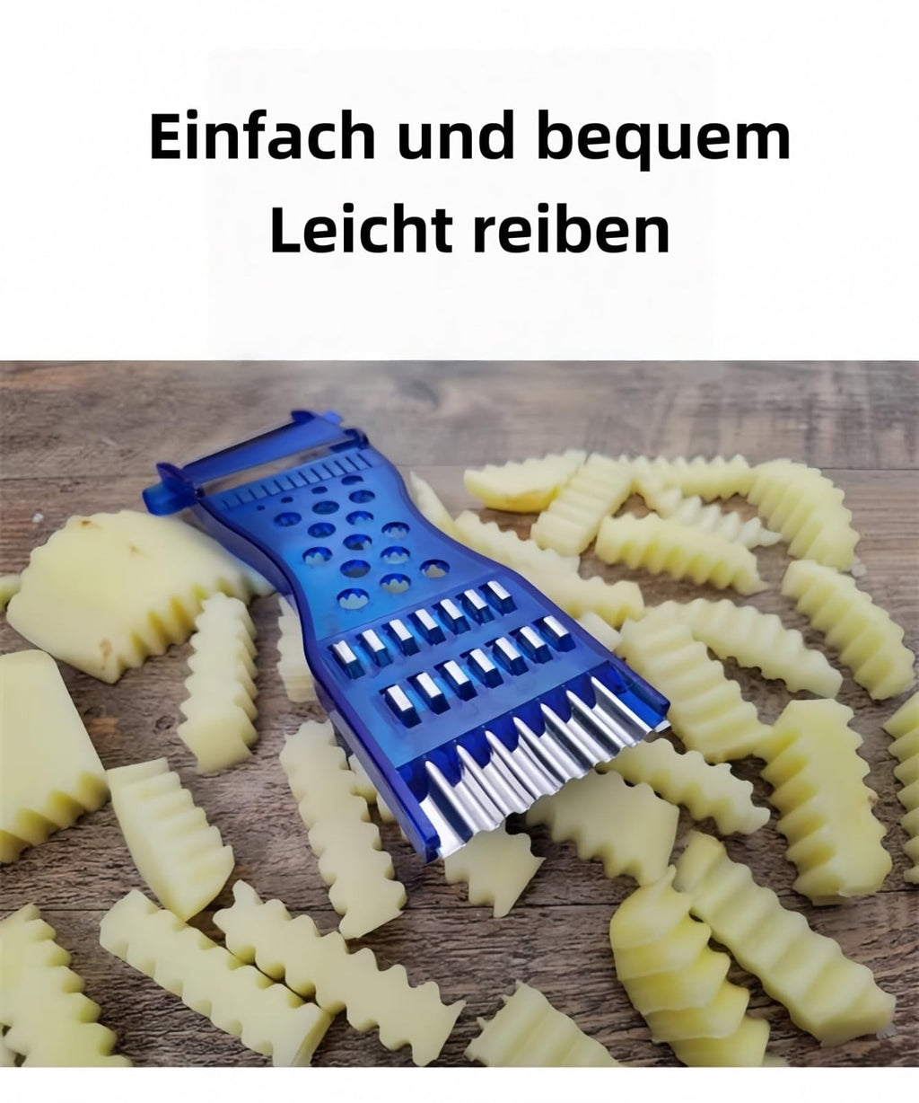 Multifunctional Vegetable Processor - Stainless Steel Slicer Dicer Grater for Potato Carrot - Compact Food Prep Tool ... - Image 5