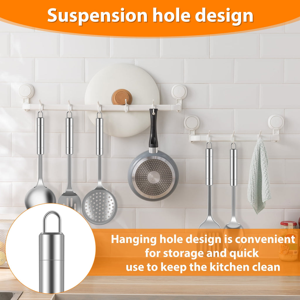 5pcs Kitchen Tools and gadgets Cooking Utensils Set Stainless Steel Spoons Spatula Set with Heavy-Duty Washable Utens... - Image 6