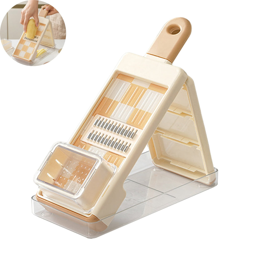 Vegetable Cutter 4-in-1 Food Chopper Grater with Blades Salad Prep Tool for Slicing Dicing Shredding Safety Restauran... - Image 5