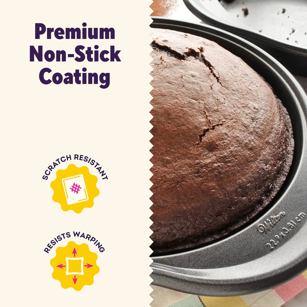 Wilton Premium Non-Stick 9-Inch Round Cake Pan 9x2 Baking Pan, Packaging May Vary - Image 4