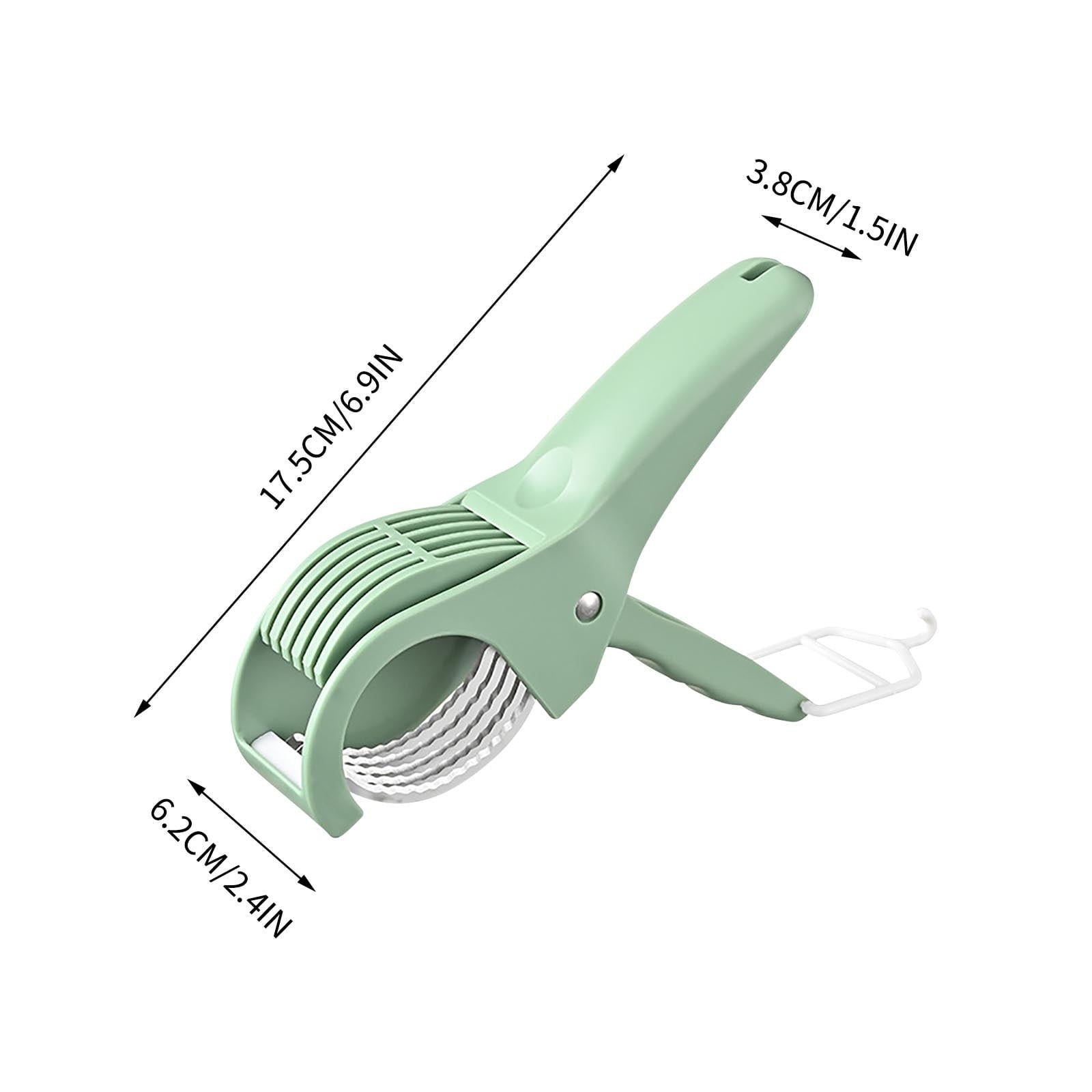 Manual Stainless Steel Food Cutter – Kitchen Gadget for Slicing Ham, Fruits & Vegetables, Durable Press Cutting Tool - Image 3
