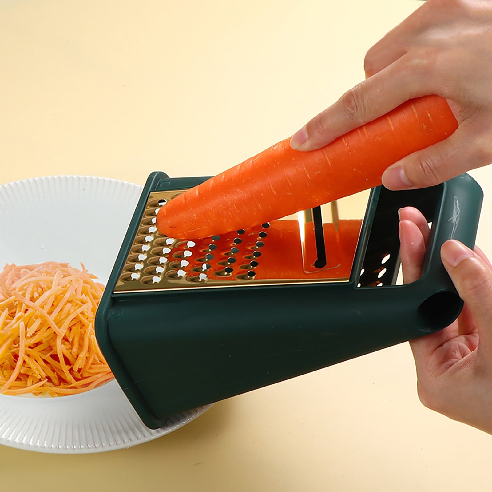 Potato Slicer and Grater | Vegetable Cutter for Homemade Chips and Fries | Kitchen Gadget with Stainless Steel Blade ... - Image 4