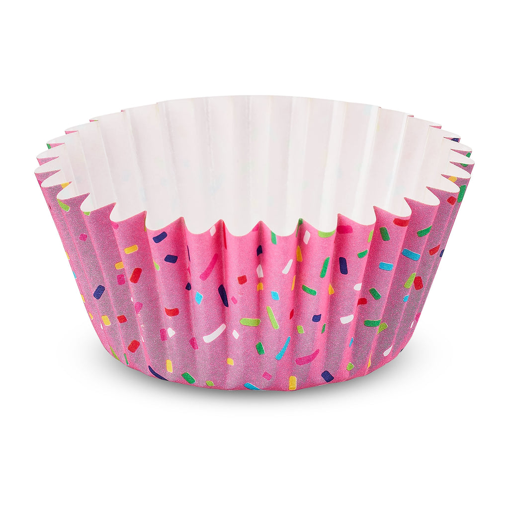 Pink Sprinkles Greaseproof Cupcake Liners, 24 Count - Image 3