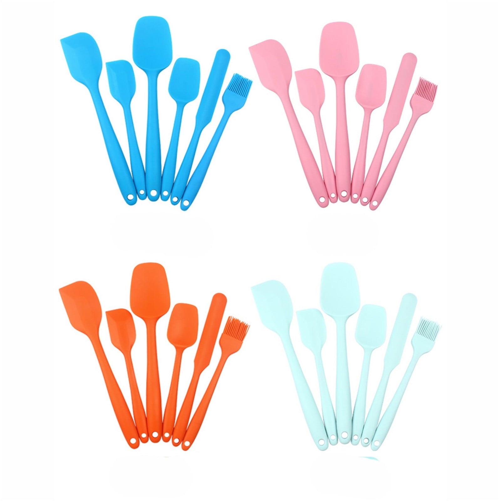 Culinary Couture 6-Piece Stainless Steel & Silicone Kitchen Utensils Set, Silicone Cooking Utensils, Heat Resistant K... - Image 3