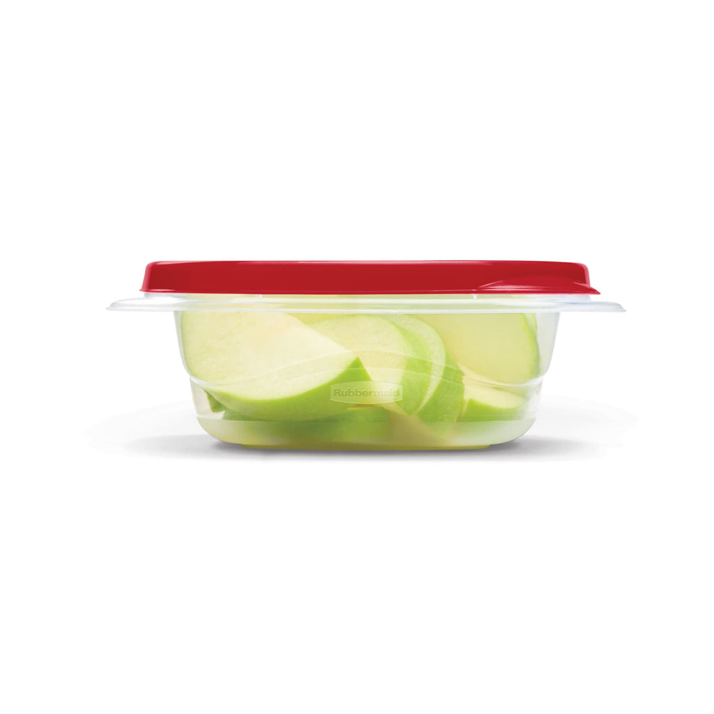 TakeAlongs 1.26-Cup Small Square Food Storage Containers, Ruby Red, 5 pack - Image 3
