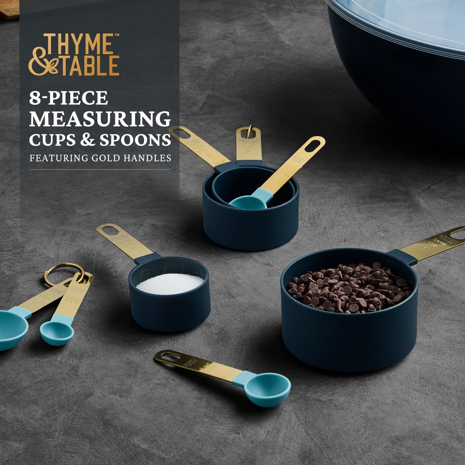 8-Piece Measuring Cup and Spoon Kitchen Utensil Set - Image 6