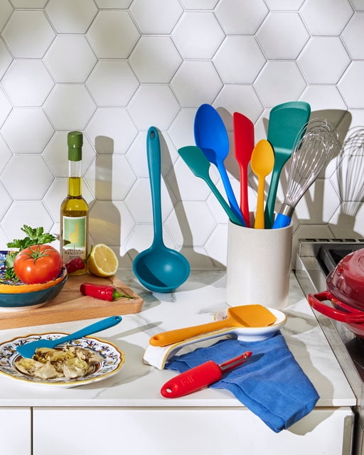 GIR Get It Right 10 Piece Ultimate Silicone Cooking Utensils Set 425F Heat Resistant Spatula, Ladle, Flip, Spoon, Whisk, Spoonula & Peeler, - Image 5